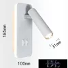 UNIVERSO Nástěnná lampa LED 6 W 240 lm + 150 lm 3000 K IP22 bílá se spínačem