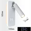 UNIVERSO Nástěnná lampa LED 6 W 240 lm + 150 lm 4000 K IP22 s bílým vypínačem