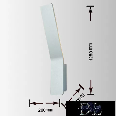 UNIVERSO Nástěnná lampa LED 10 W 1100 lm 3000 K IP20 70 × 340 mm bílá
