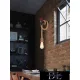 UNIVERSO Nástěnná lampa z konopného lana 1xE27 IP20 160x320mm černá