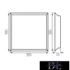 KANLUX BLINGO P38W 6060NW 4000k 4600lm lampa s rámečkem pro zvýraznění