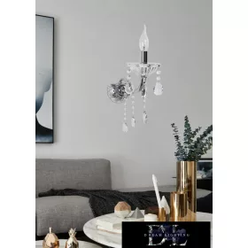   UNIVERSO Nástěnná lampa 1 rameno 1xE14 Max.40W D25x36cm chromová