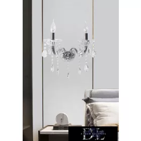   UNIVERSO Nástěnná lampa 2 ramena 2xE14 Max.40W D29x36cm chromová