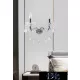 UNIVERSO Nástěnná lampa 2 ramena 2xE14 Max.40W D29x36cm chromová