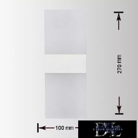 UNIVERSO Nástěnná lampa LED 8 W 400 lm 4000 K IP20 100 × 270 mm bílá
