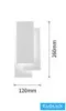UNIVERSO Nástěnná lampa LED 12 W 650 lm CCT.kap IP20 120 × 260 mm bílá