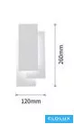 UNIVERSO Nástěnná lampa LED 12 W 650 lm CCT.kap IP20 120 × 260 mm bílá