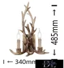 UNIVERSO Nástěnná lampa 2 ramena 2xE14 Max.40W D34x48,5cm hnědá