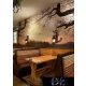 Nástěnná lampa UNIVERSO 1xE27 IP20 350x190x370mm černá