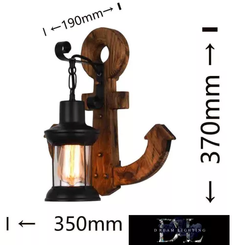Nástěnná lampa UNIVERSO 1xE27 IP20 350x190x370mm černá