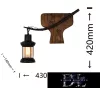 UNIVERSO Nástěnná lampa 1xE27 IP20 430x140x420mm černá