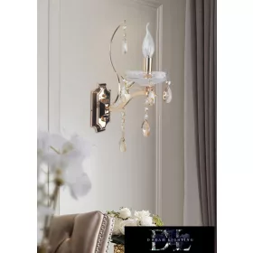   UNIVERSO Nástěnná lampa 1 rameno 1xE14 Max.40W D21x41cm zlatá