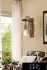 UNIVERSO Nástěnná lampa z konopného lana 1xE27 IP20 180x320mm černá