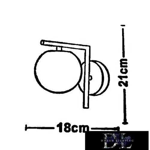 UNIVERSO Nástěnná lampa 1xG9 Max.60w IP20 180x210mm Bronzová