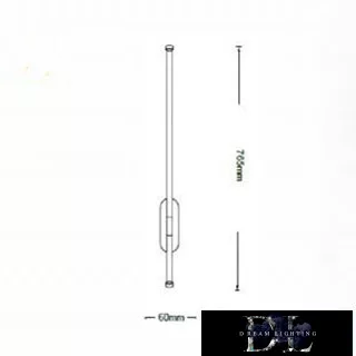 UNIVERSO nástěnná lampa LED 12 W 960 lm 3000 K IP200 765 × 60 mm bílá