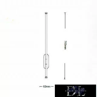 Nástěnná lampa UNIVERSO LED 12 W 960 lm 4000 K IP20 765 × 60 mm bílá