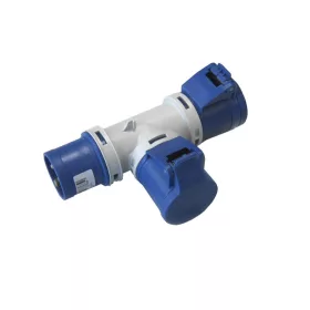 EC690 ADAPTÉR 1 ZÁSTRČKA/2 ZÁSUVKY 2P+E 16A IP44