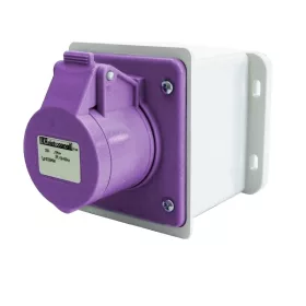 EC690 POVRCHOVÁ MONTÁŽ. ZÁSUVKA 16A IP44 2P 24V AC