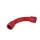 PVC LOKET 90° EC D25 IP67 ČERVENÝ