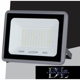  LED bodové světlo UNIVERSO 100 W 9000 lm 3000 K IP65 šedé 212 x 246 x 36 mm