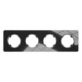 ELDLUX ELDELIZ čtyřdílný skleněný rám, černý