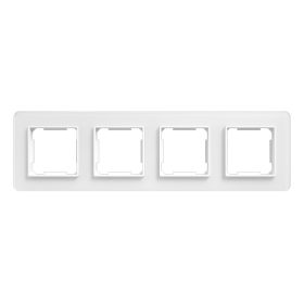 ELDLUX ELDBRIDGE čtyřnásobný skleněný rám, bílý