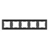 ELDLUX ELDGROUND pětidílný plastový rám, černý