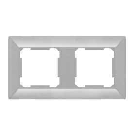 ELDLUX ELDGROUND dvojitý plastový rám, stříbrný