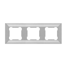 ELDLUX ELDGROUND trojitý plastový rámeček, stříbrný