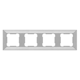 ELDLUX ELDGROUND čtyřnásobný plastový rám, stříbrný