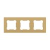 ELDLUX ELDGROUND trojitý plastový rámeček zlatý
