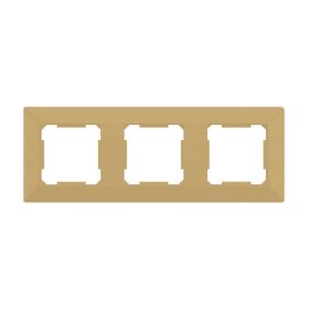 ELDLUX ELDGROUND trojitý plastový rámeček zlatý