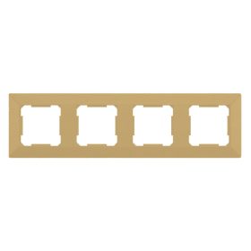 ELDLUX ELDGROUND čtyřnásobný plastový rám, zlatý
