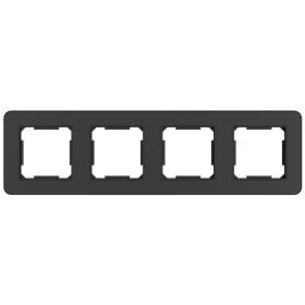 ELDLUX ELDANA čtyřdílný plastový rám, černý