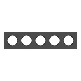 ELDLUX ELDELIN pětidílný plastový rám, černý