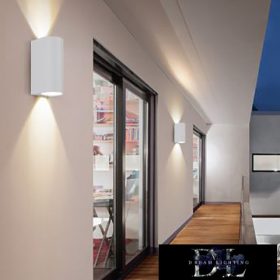   Nástěnná lampa UNIVERSO 2×GU10 IP65 68×80×150 mm bílá