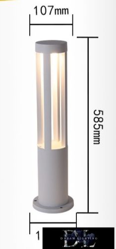 Zahradní lampa UNIVERSO COB LED 12 W 600 lm 3000 K IP65 ∅107/∅150 × 585 mm bílá