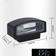 UNIVERSO Venkovní nástěnná lampa E27 Max 60W IP44 černá 220x90x123mm