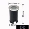 UNIVERSO Podvodní lampa LED AC/DC-12/24 V 1 W 90 lm modrá 30° IP68 ocel Ø42-Ø38x90 mm