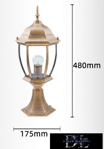 UNIVERSO Venkovní zahradní lampa 1xE27 max. 60 W IP55 bronzová D175x480 mm