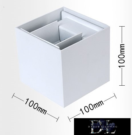 Nástěnná lampa UNIVERSO LED 12 W 1000 lm 3000 K IP55 100 × 100 × 100 mm bílá