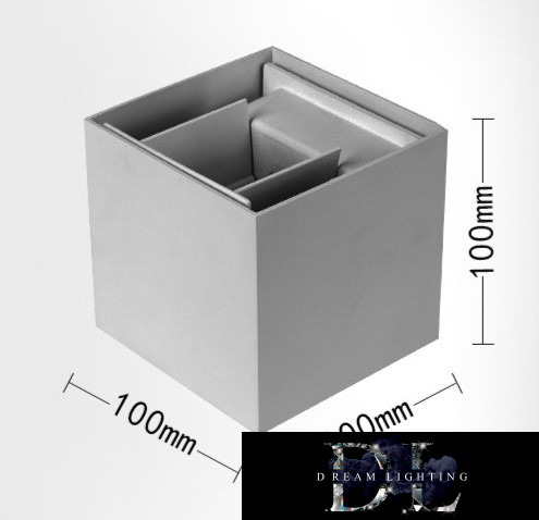 Nástěnná lampa UNIVERSO LED 12 W 1000 lm 4000 K IP55 100 × 100 × 100 mm šedá