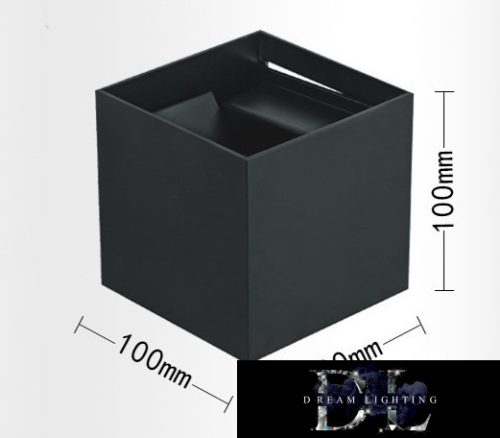 Nástěnná lampa UNIVERSO LED 12 W 1000 lm 3000 K IP55 100 × 100 × 100 mm černá