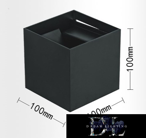 Nástěnná lampa UNIVERSO LED 12 W 1000 lm 6500 K IP55 100 × 100 × 100 mm černá