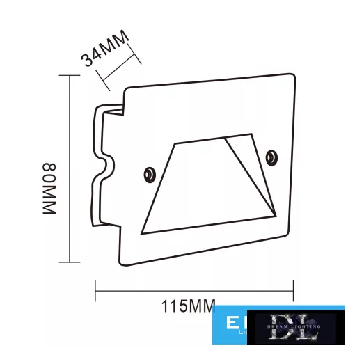 UNIVERSO Zapuštěná LED lampa 3 W 150 lm CCT.kap IP65 šedá 120 x 85 x 35 mm