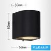 Nástěnná lampa UNIVERSO 1×GU10 IP65 68×80×80 mm černá