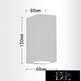 Nástěnná lampa UNIVERSO 2×GU10 IP65 68×80×150 mm bílá