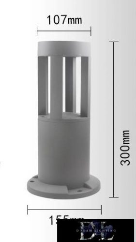 Zahradní lampa UNIVERSO COB LED 12 W 600 lm 6500 K IP65 ∅94/∅105 × 300 mm šedá