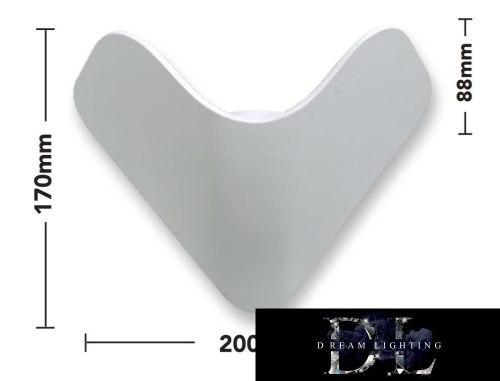 Nástěnná lampa UNIVERSO LED 12 W 1000 lm 3000 K IP65 200 × 170 × 88 mm bílá