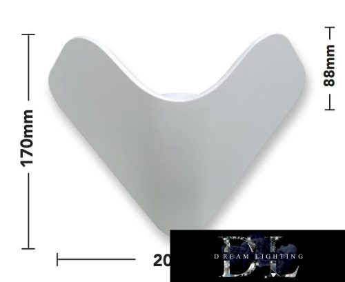 Nástěnná lampa UNIVERSO LED 12 W 1000 lm 6500 K IP65 200 × 170 × 88 mm bílá